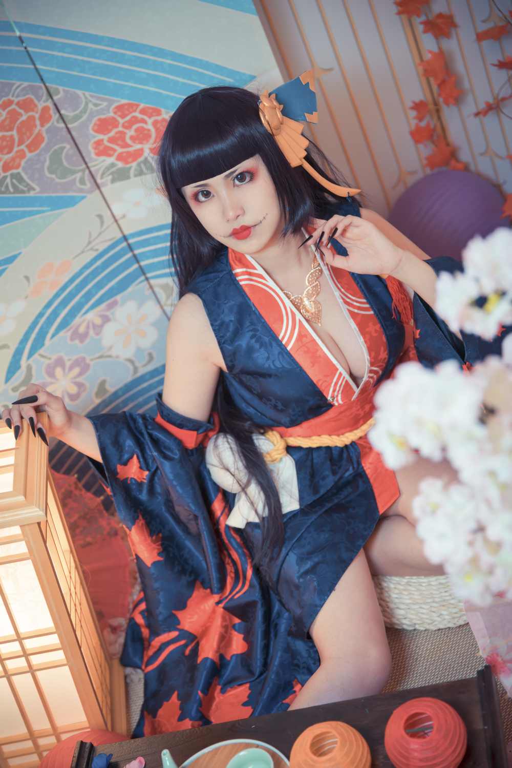 《77游戏社第3297期》阴阳师鬼女红叶cosplay