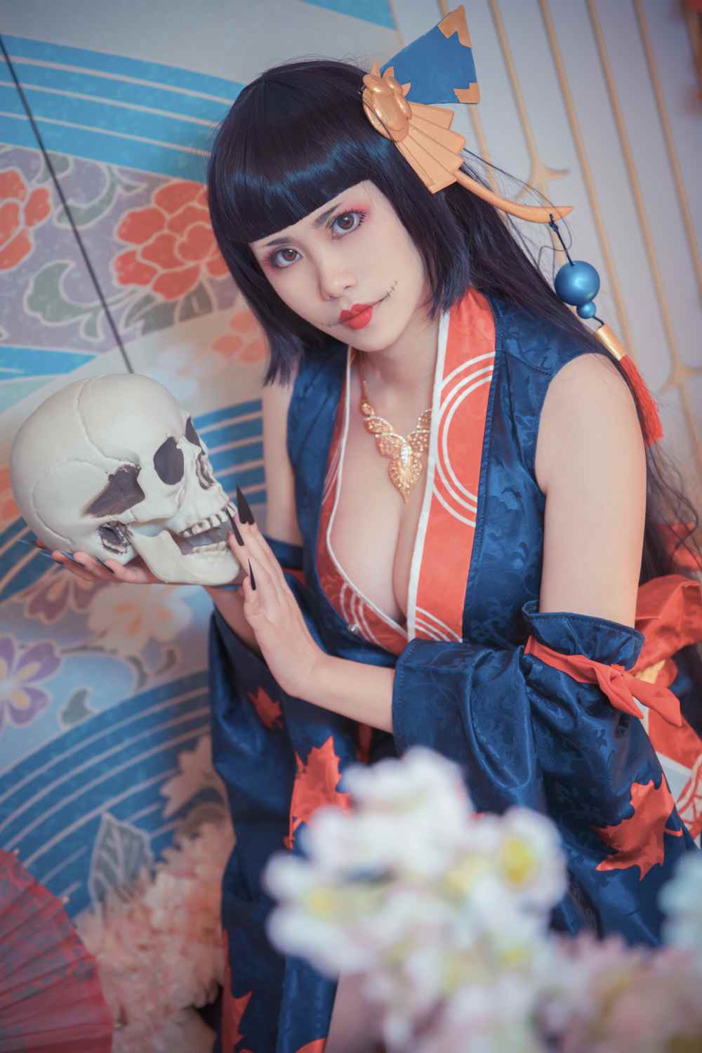《77游戏社第3297期》阴阳师鬼女红叶cosplay