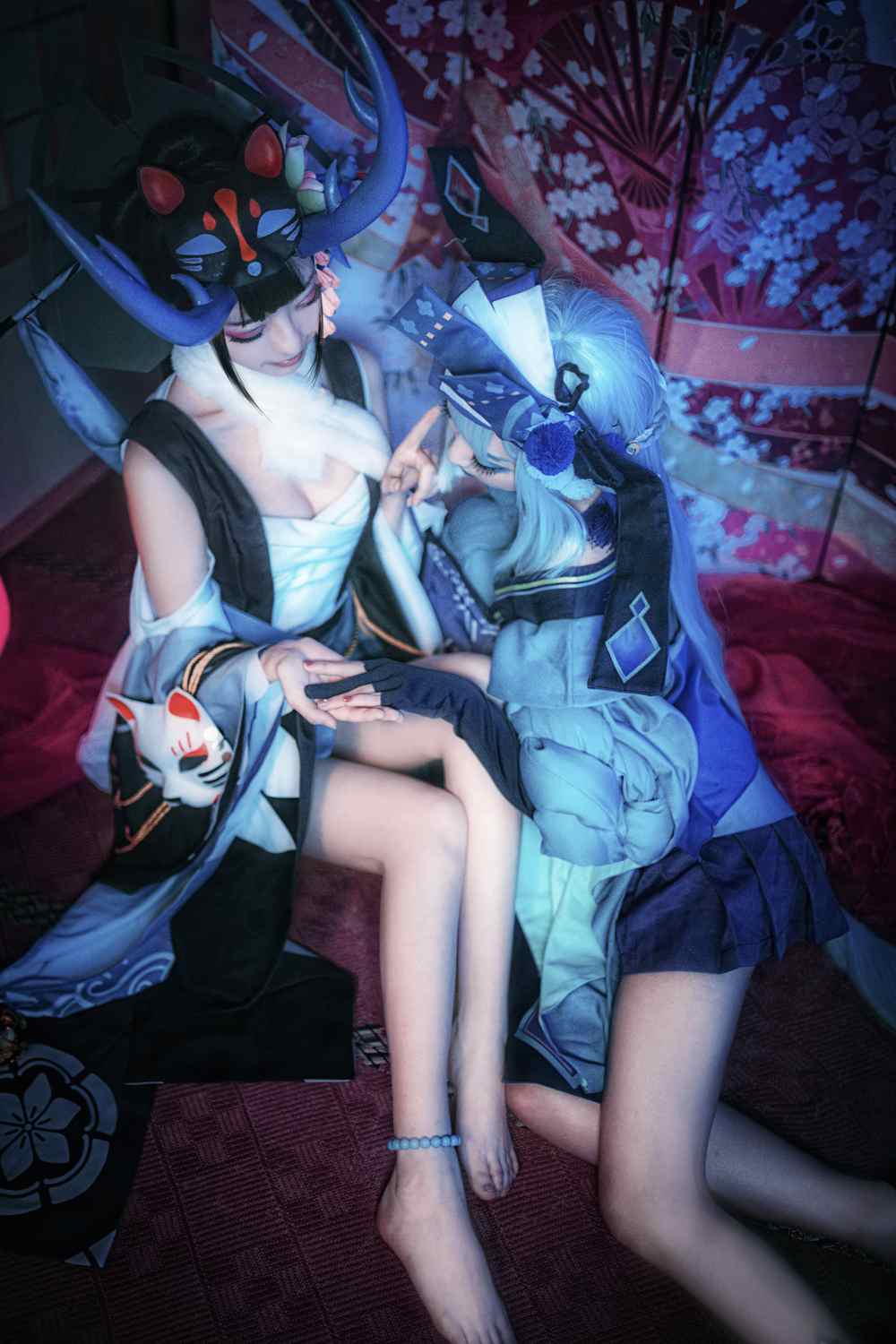 《77游戏社第3285期》阴阳师ssr 阎魔x青行灯