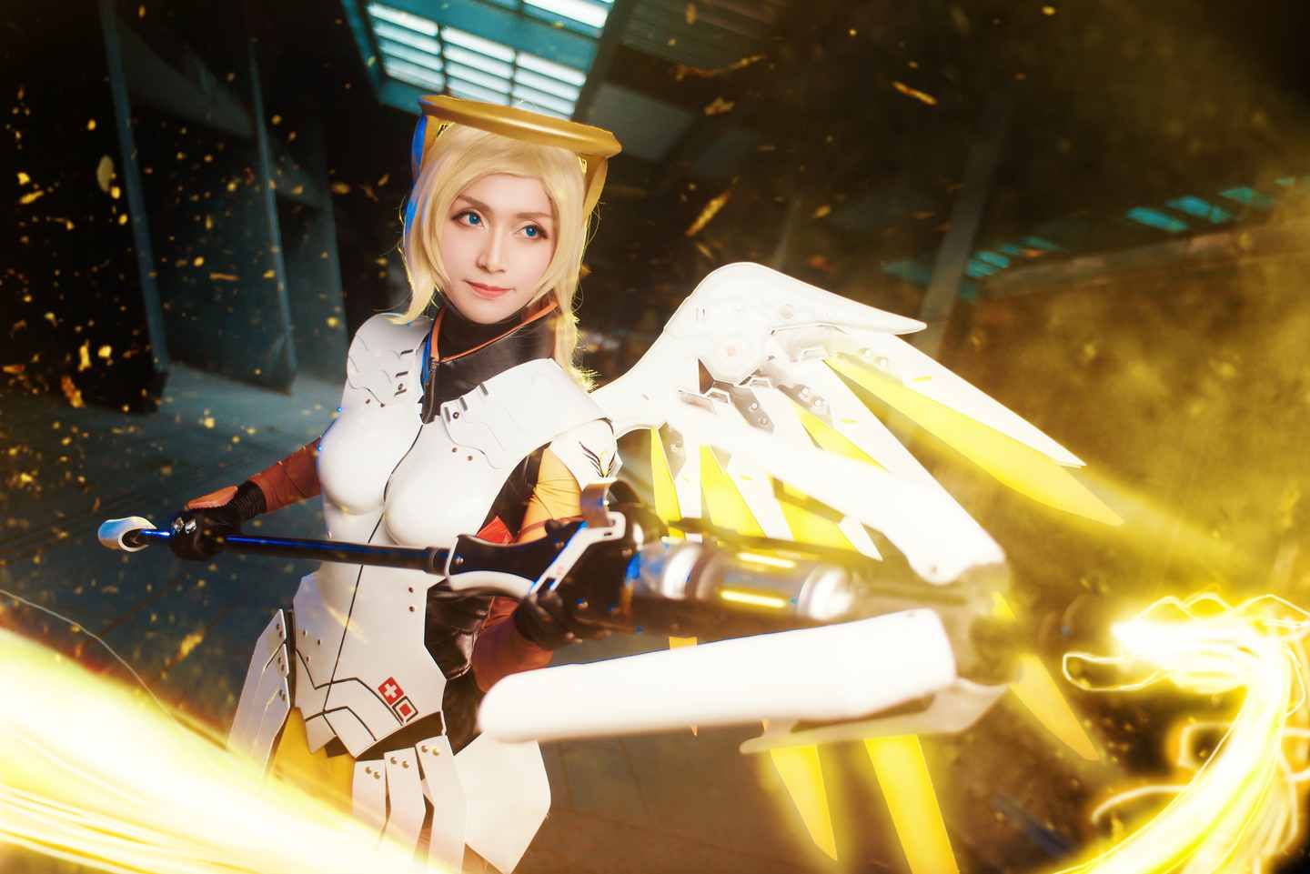 《77游戏社第3146期》守望先锋天使COSPLAY