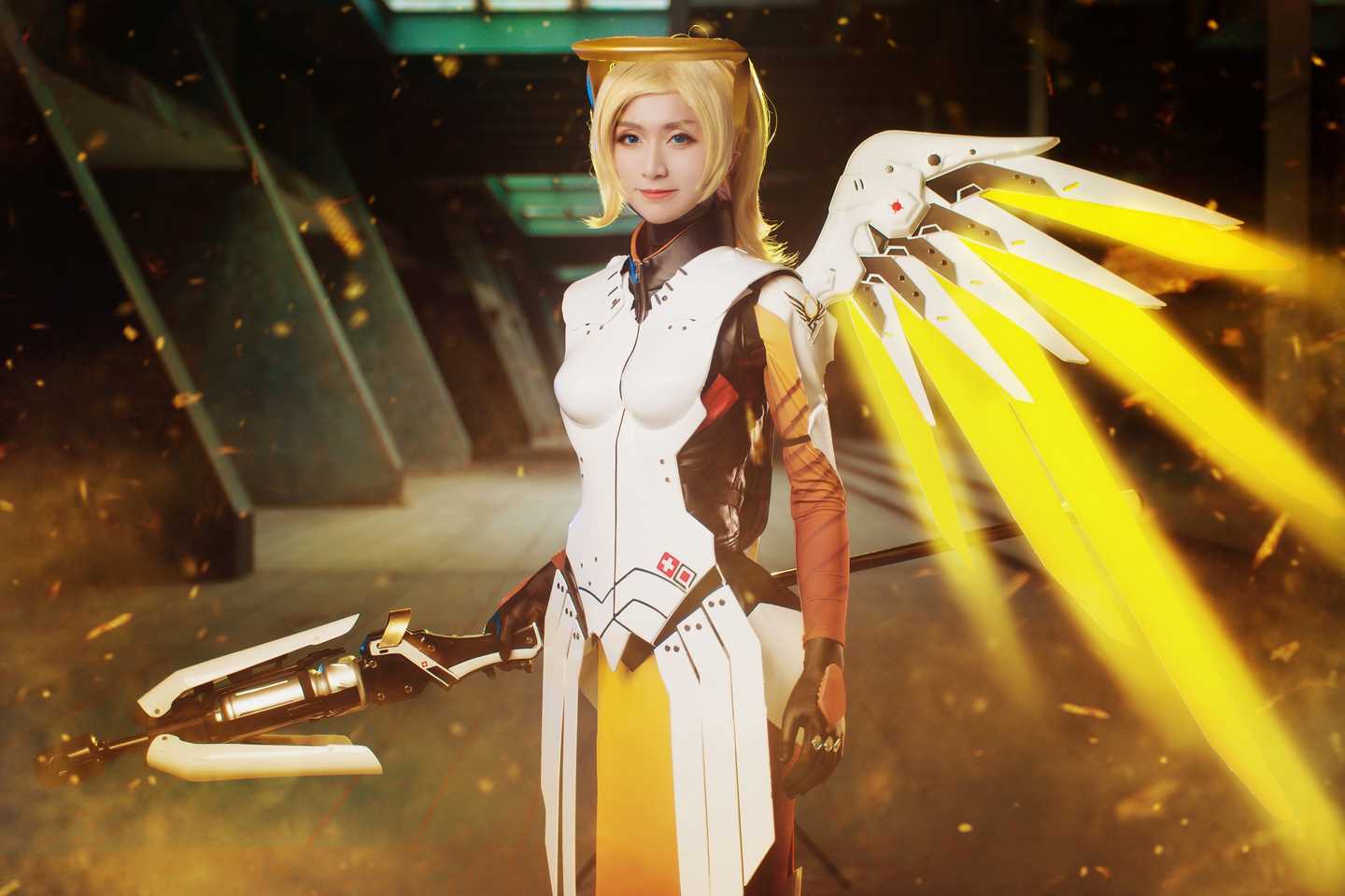 《77游戏社第3146期》守望先锋天使COSPLAY