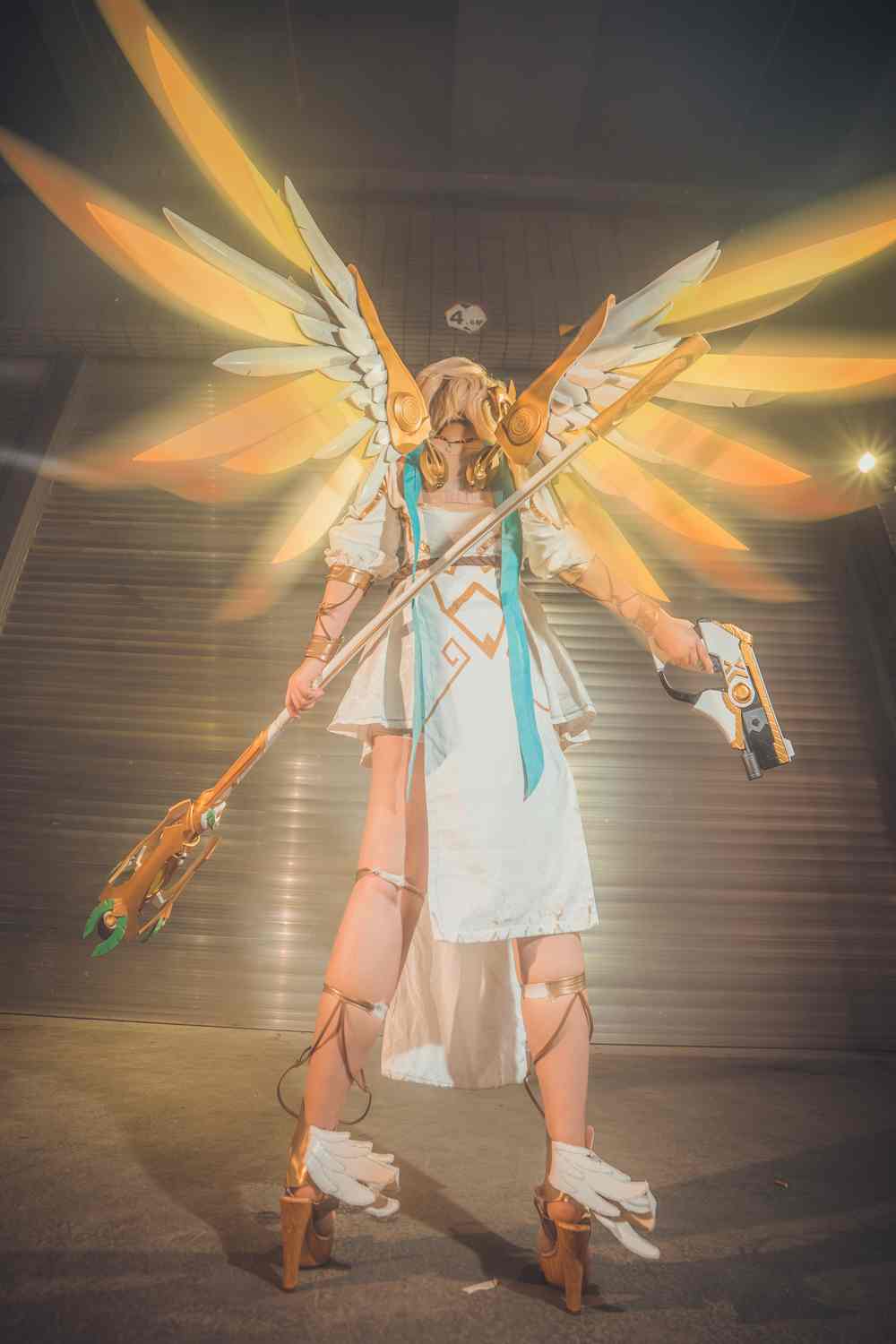《77游戏社第3143期》守望先锋胜利女神天使COSPLAY