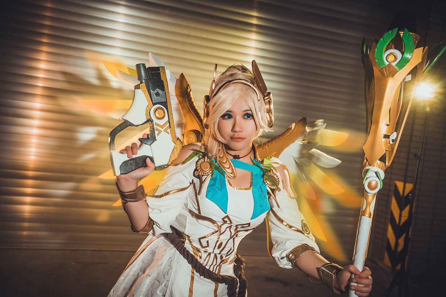 《77游戏社第3143期》守望先锋胜利女神天使COSPLAY
