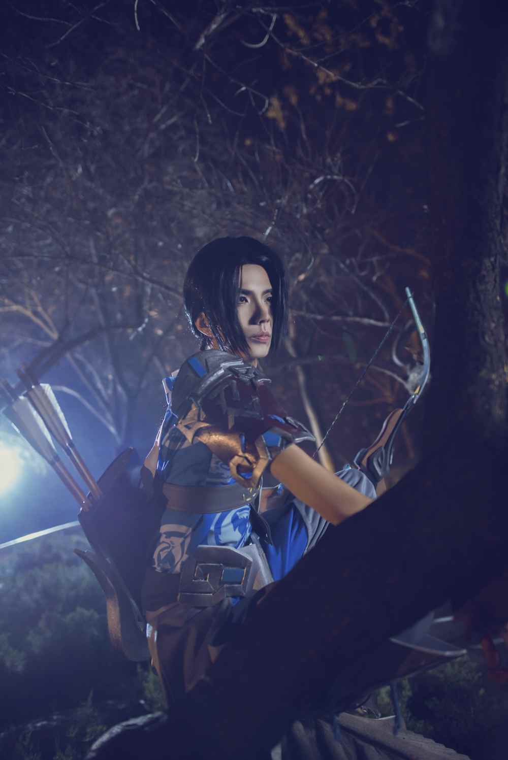 《77游戏社第3136期》守望先锋半藏少主cosplay