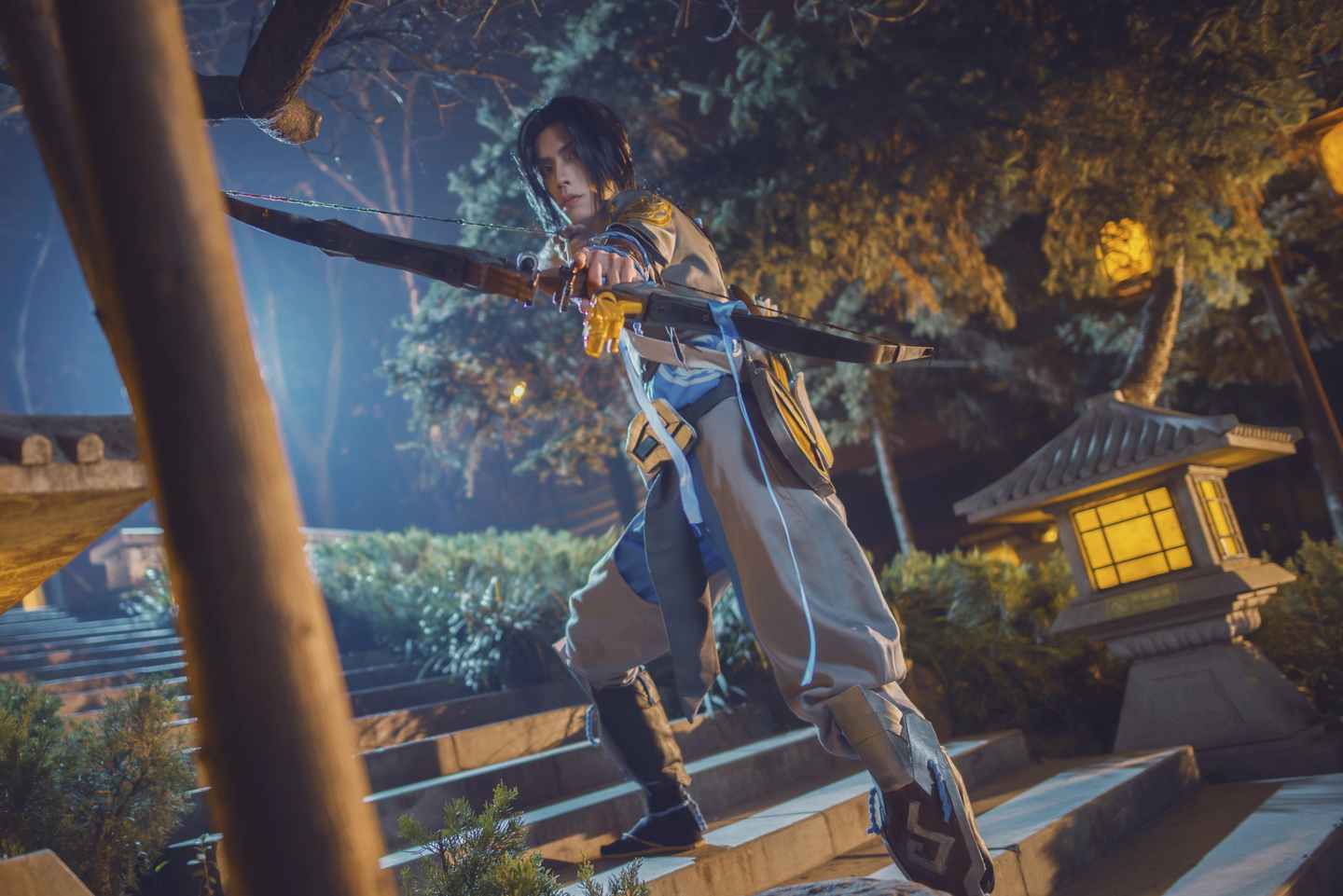 《77游戏社第3136期》守望先锋半藏少主cosplay