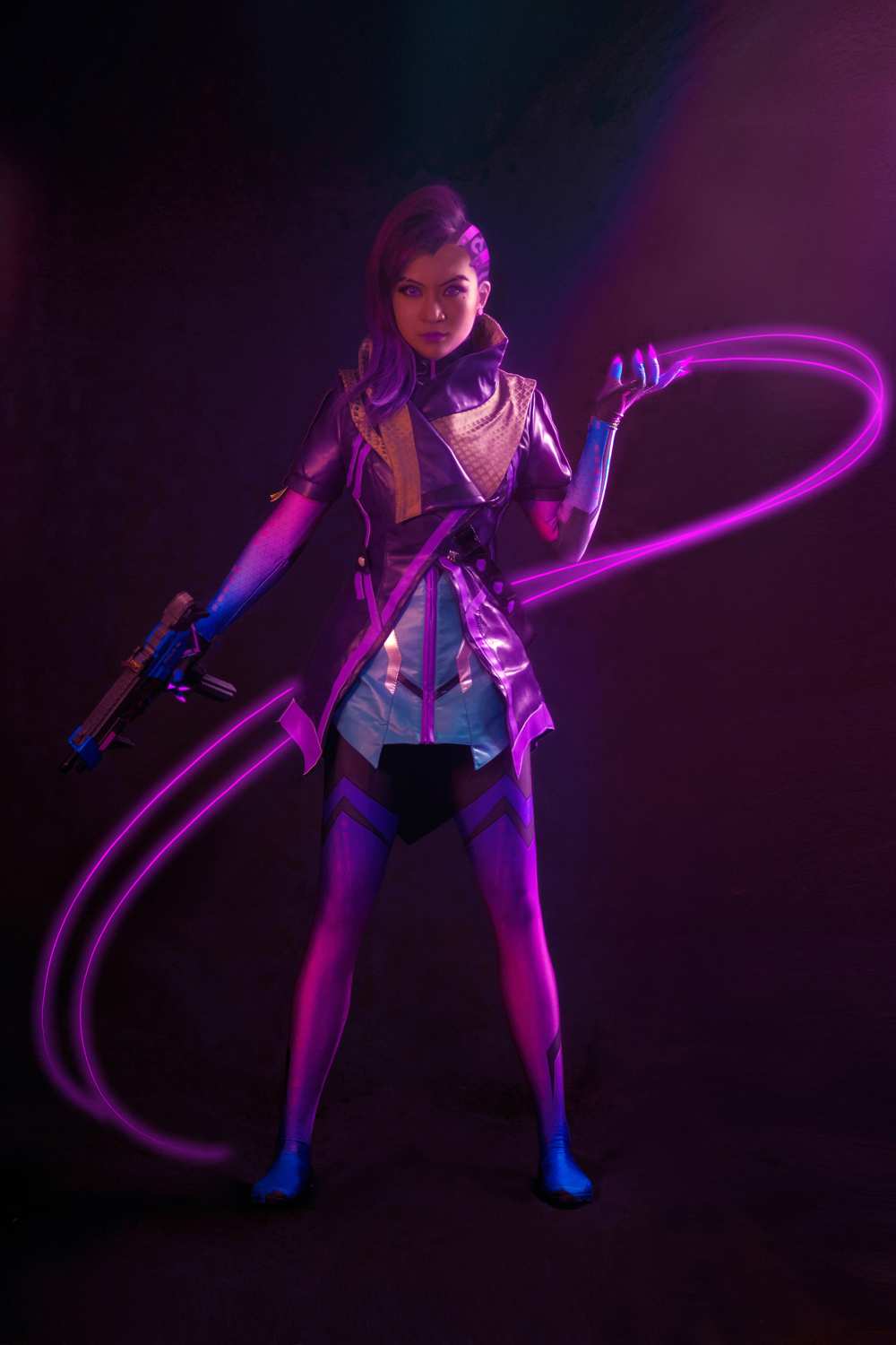 《77游戏社第3139期》守望先锋黑影cosplay