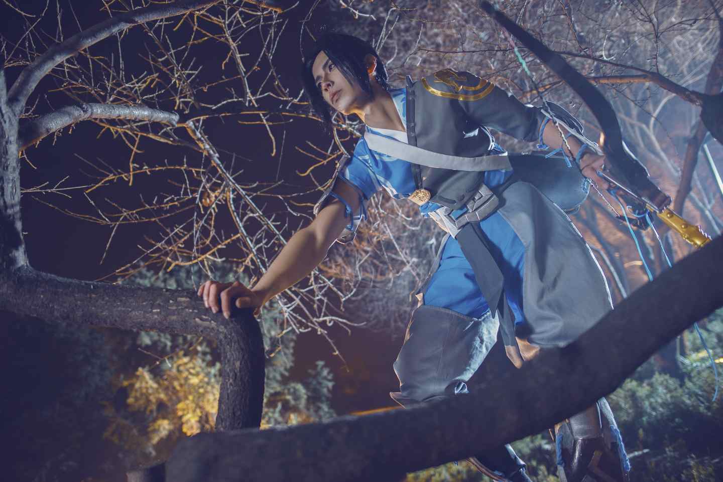 《77游戏社第3136期》守望先锋半藏少主cosplay