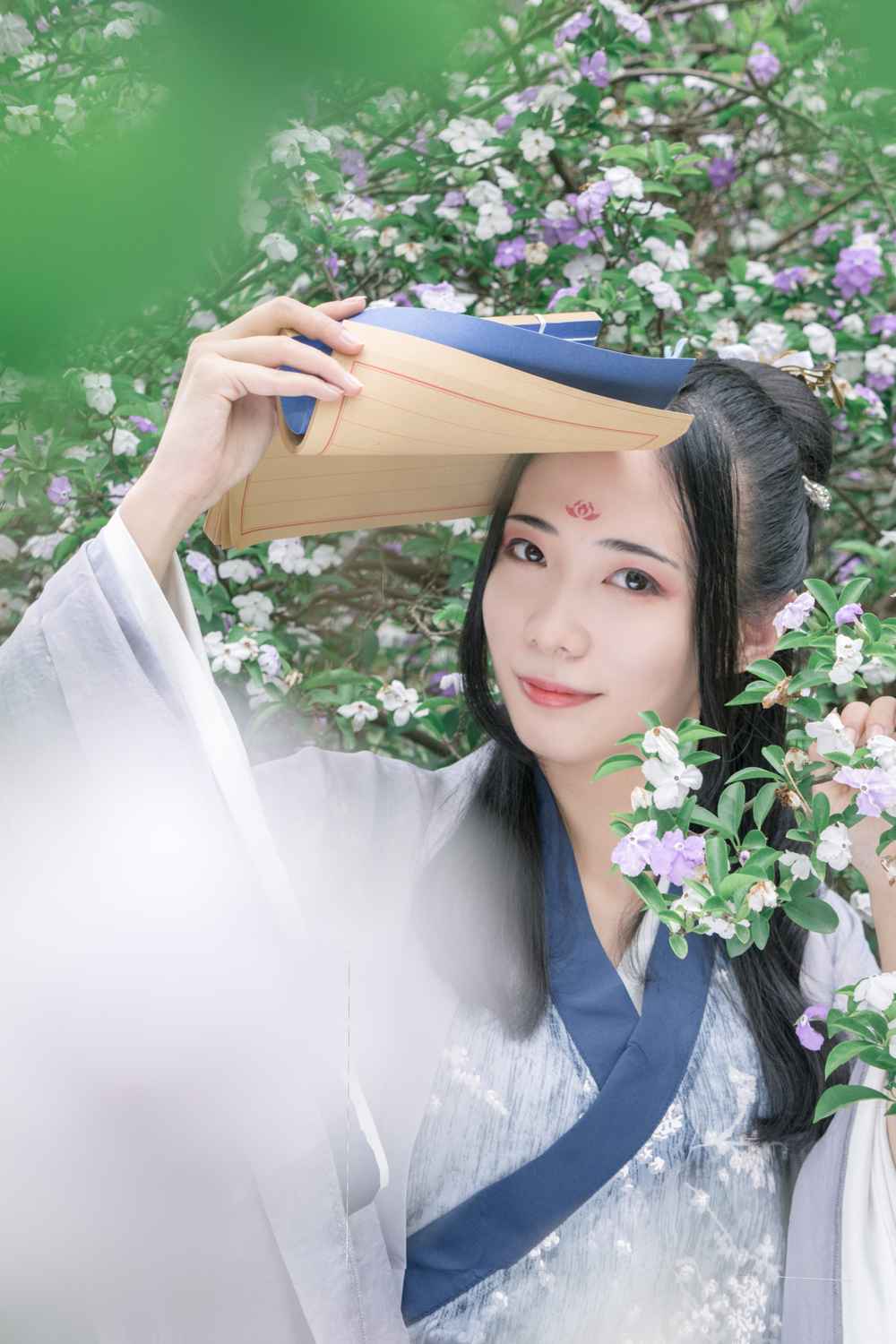 《汉服第739期》魏晋风蓝隐