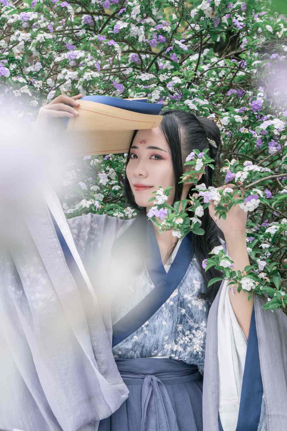《汉服第739期》魏晋风蓝隐