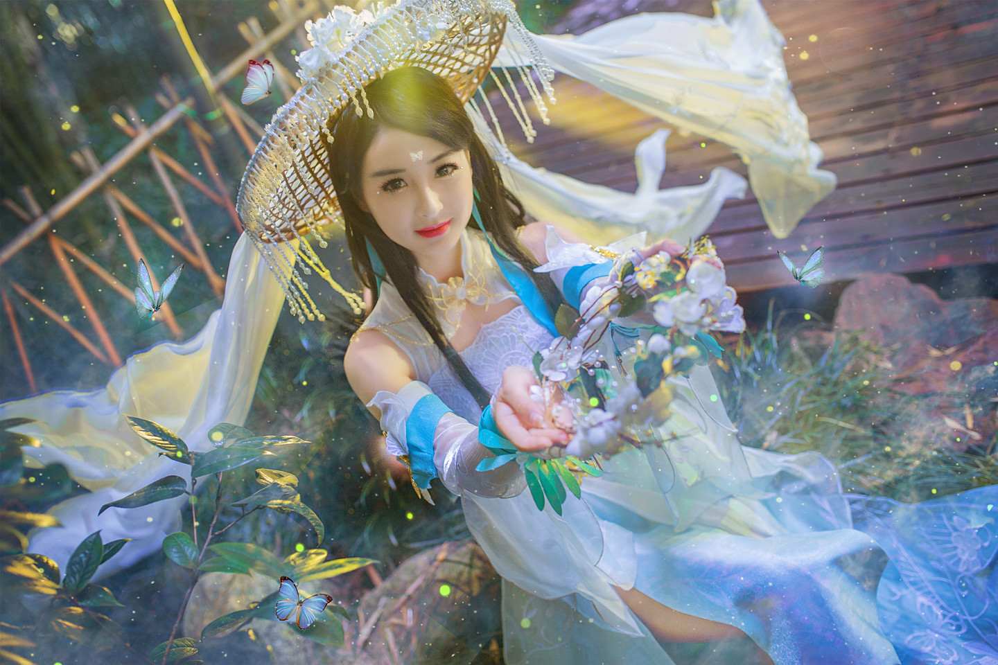 《汉服第643期》逆水寒素问&晚竹蝶影