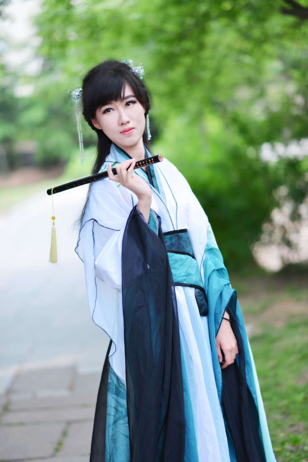《汉服第612期》梅兰竹菊 竹女拟人
