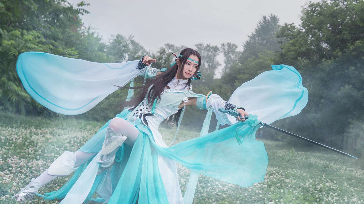 《汉服第516期》雪河琴娘骤雨初霁