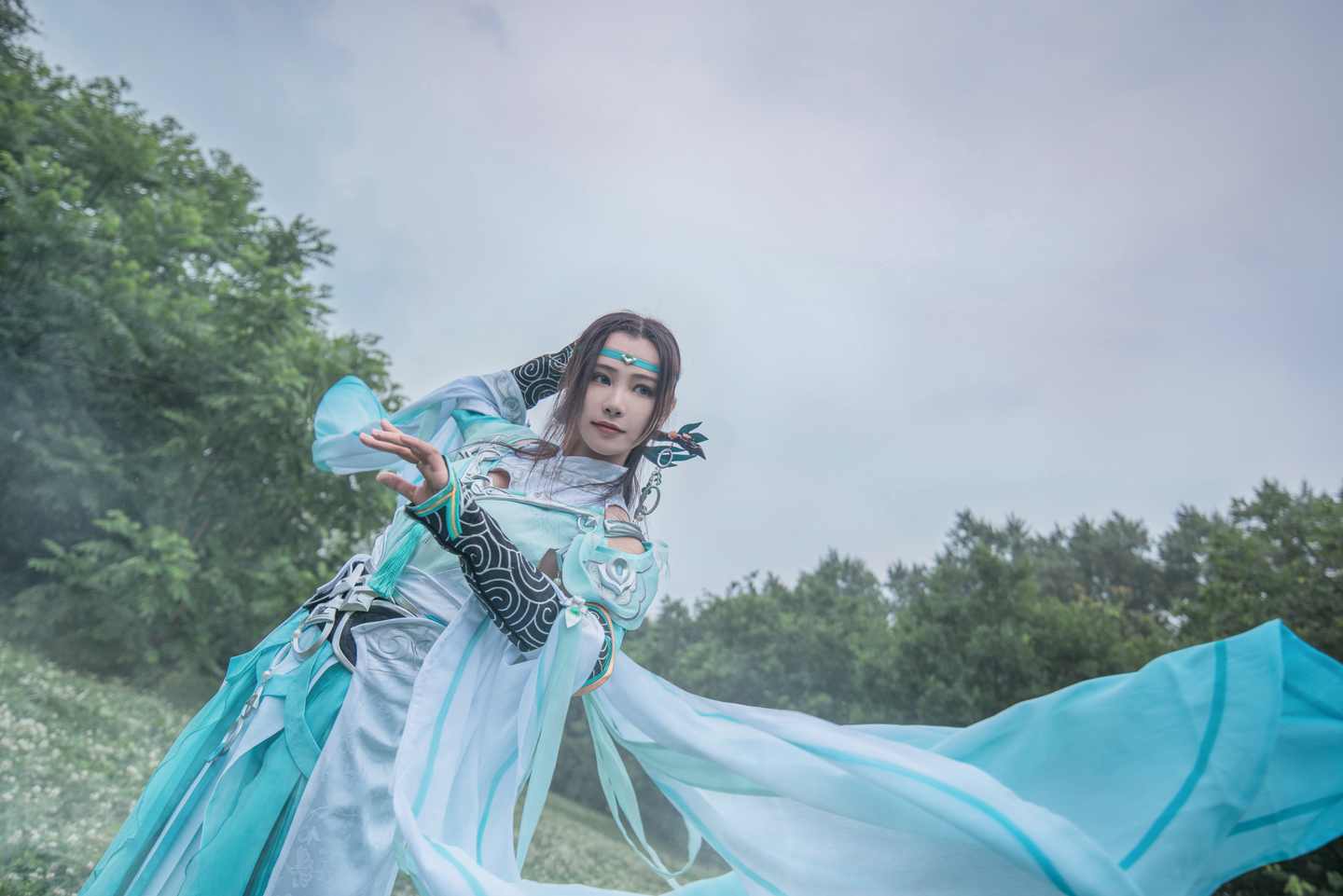 《汉服第516期》雪河琴娘骤雨初霁