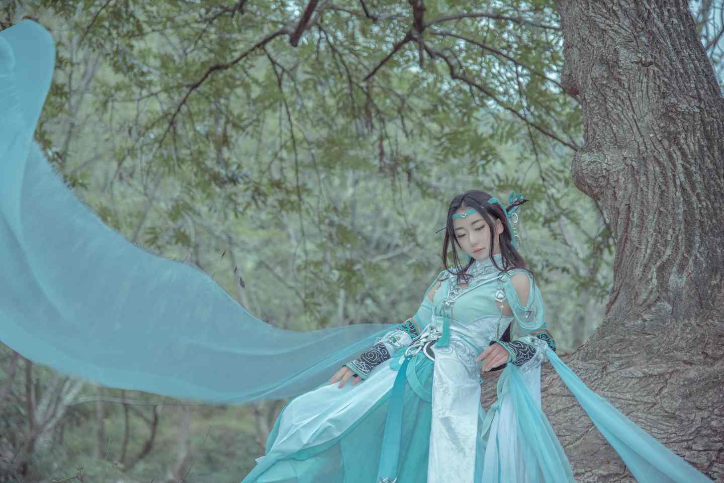 《汉服第442期》雪河琴娘