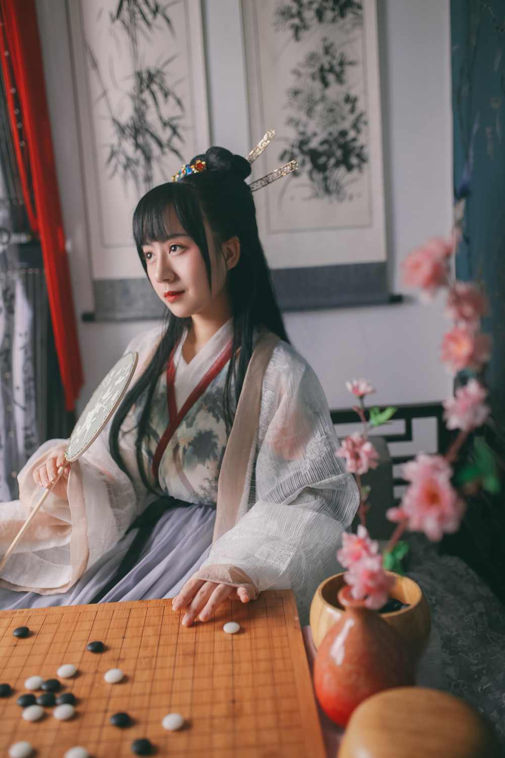 《汉服第346期》汉服 闲厅对弈