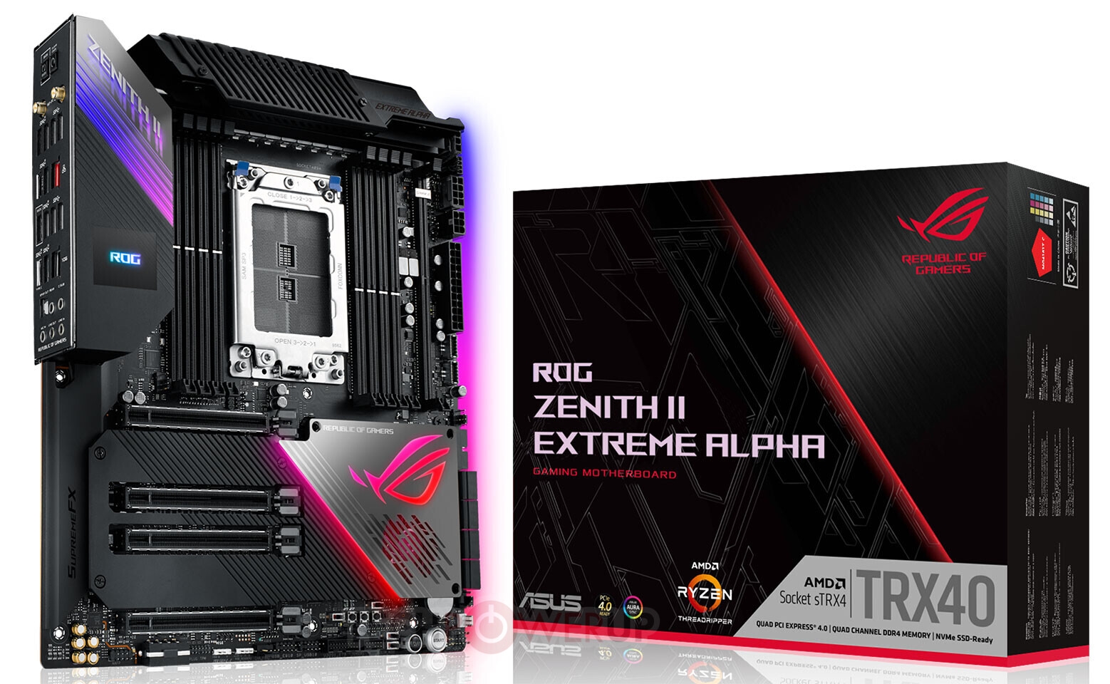 华硕Zenith II Extreme Alpha迎接64核撕裂者3990X：每相供电90A