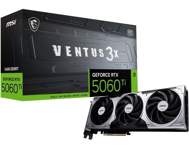 微星发布RTX 5060 Ti 及RTX 5060 系列显卡！