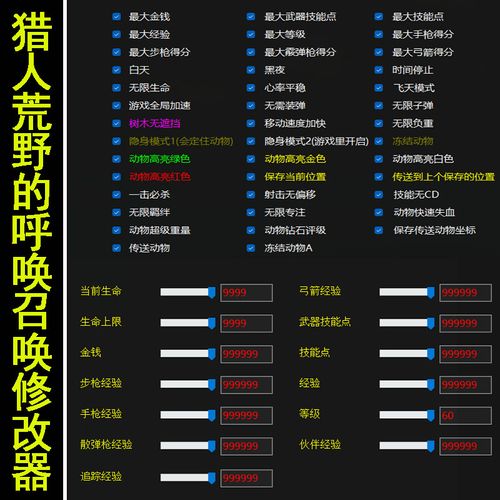 《猎人：荒野的召唤™》 修改器