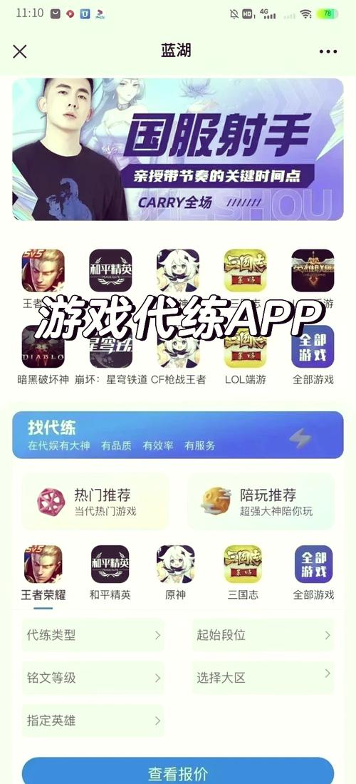 帮你练游戏代练平台